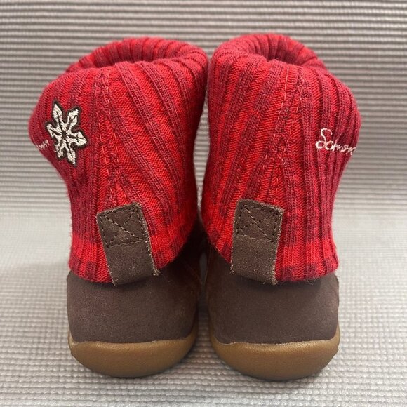 Salomon Bliss Convertible Women’s size 5.5 Red Brown Leather Pull On Boots Shoes - Picture 4 of 12